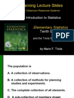 Active Learning Lecture Slides: Chapter 1 Introduction To Statistics