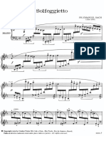 Solfeggietto - CPE Bach PDF