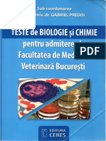 Idoc - Pub - Teste de Biologie Si Chimie Pentru Admiterea La Facultatea de Medicina Veterinara Bucuresti Biologie Ed II PDF