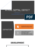 Atrial Septal Defect: Presented By:-Dr Kunwar Sidharth Saurabh