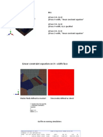 BCs linear constraints equations CFD simulation setup