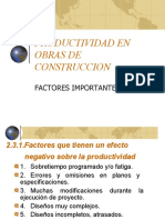 Productividad en Obras de Construccion