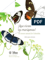 Que Vivan Las Mariposas Un Tesoro Natural de Colombia Libro para Colorear PDF