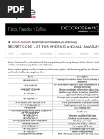 Secret Code List For Android and All Samsung - Code Exercise