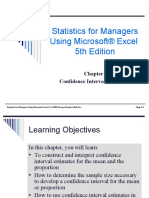 Statistics For Managers Using Microsoft® Excel 5th Edition: Confidence Interval Estimation