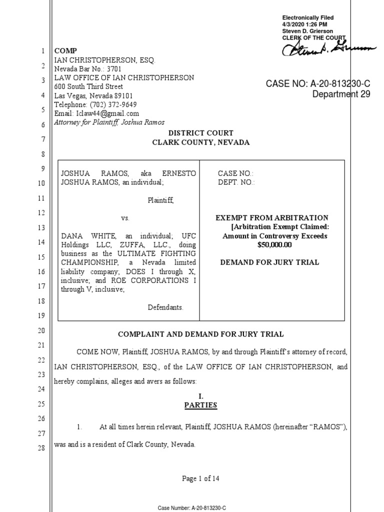 Complaint | PDF | Damages | Punitive Damages