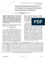 The Influence of Internal Organization Factors