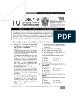 Class 6 Syllabus & Sample Questions: International Olympiad of English Language - iOEL' 18