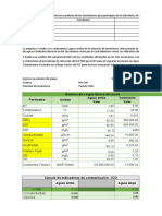 Análisis de calidad de agua y vertimientos de la empresa X en tres escenarios