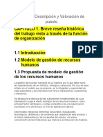 Análisis, Descripción y Valoración de Puesto