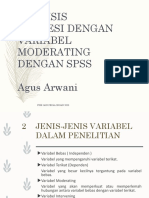 SPSS Moderating