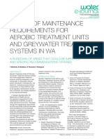 Review of Maintenance Requirements For AWTS Units WA WEJ - 2016 - 015