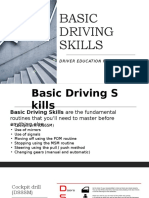 Basic Driving Skills: Driver Education Program