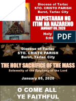 Diocese of Tarlac Sto. Cristo Parish Burot, Tarlac City: Kapistahan NG Itim Na Nazareno