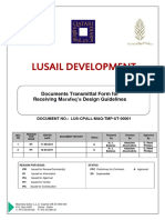 Lusail Development: Documents Transmittal Form For Receiving M Arafeq's Design Guidelines