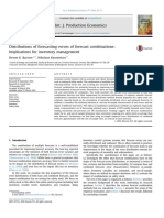 Distributions of Forecasting Errors of Forecast Combinations Implications For Inventory Management PDF