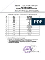 Jadwal Pelajaran E-Learning Bulan April