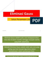 Metode Numerik Eliminasi Gauss