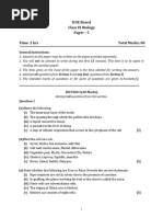 Biology 9 Icse Sample Paper 5 PDF