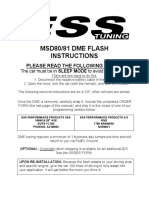 Msd80/81 Dme Flash Instructions: Please Read The Following Notes