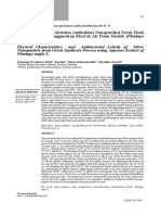 Karakter Fisik Dan Aktivitas Antibakteri Nanopartikel Perak Hasil PDF