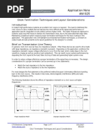 Clock Termination Techniques and Layout Considerations: Application Note AN1025