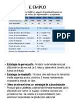 Planeación Agregada - Continuacion