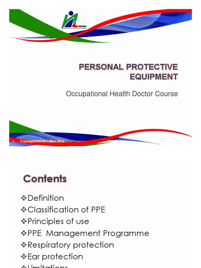 12 Ppe 2016 PDF Personal Protective Equipment Prevention