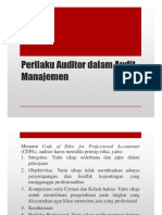 Pertemuan 3 - Perilaku Auditor Dalam Audit Manajemen