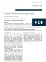 Communication in Nursing Practice: Professional Paper