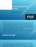 Gestión Administrativa de Tesorería (Arqueo de Caja)