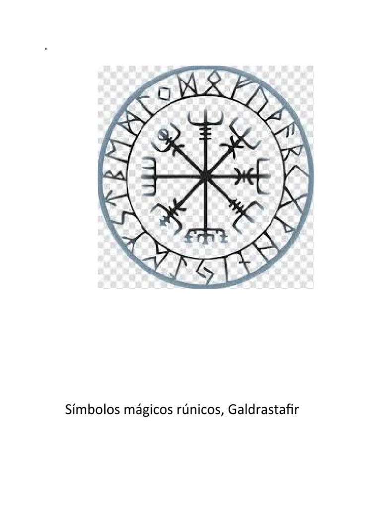 Símbolos Mágicos Rúnicos: Galdrastafir | PDF | Runas | Vikings, image size:768x1024