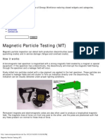 Magnetic Particle Testing (MT)