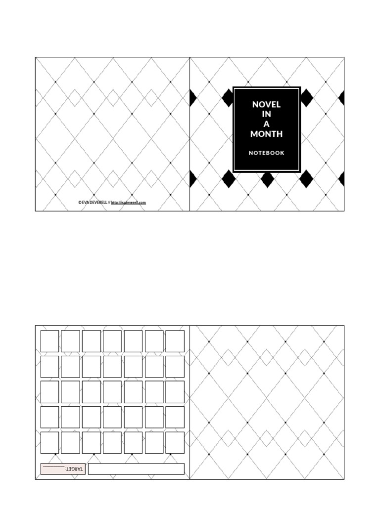 Novel in A Month Notebook Eva Deverell | PDF | Language Arts ...
