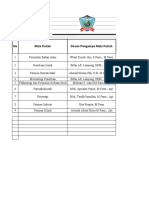 Daftar Hadir Perkuliahan Dosen Semester VI