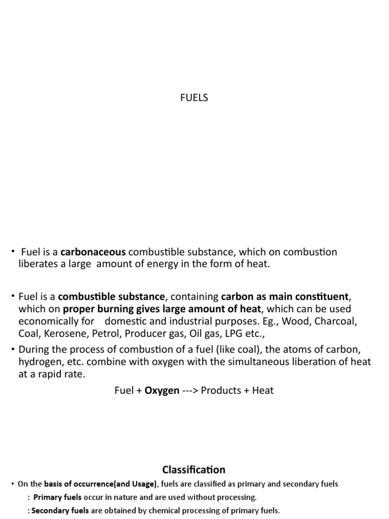 Fuels and Lubricants PDF Calorie Lubricant