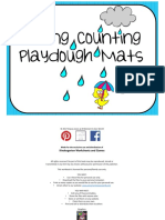 Spring Counting Playdough Mats