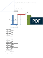 Cantilever Retaining Wall Analysis