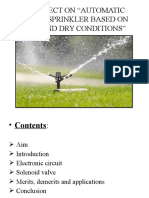 A Project On "Automatic Water Sprinkler Based On Wet and Dry Conditions"