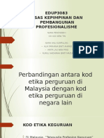 EDUP3083 Asas Kepimpinan Dan Pembangunan Profesionalisme: Nama Pensyarah: Cik Ooi Siew Tin