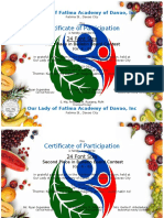 Certificate of Participation: 24 Font Size