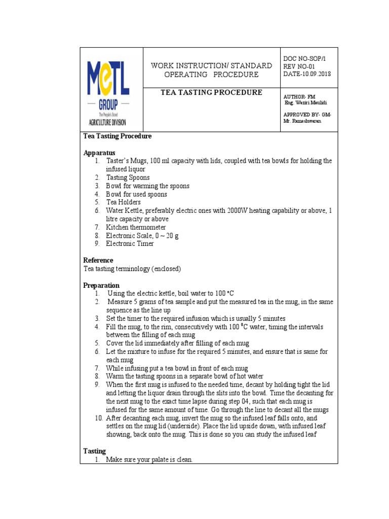 SOPTea Tasting PDF Mug Tea