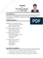 Mubarok Hossain CV 