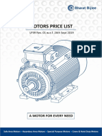 Motors Price List: L P39 Rev. 01 W.E.F. 26th Sept 2019