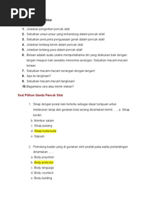 Pencak Silat Pdf