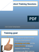 How To Conduct Training Sessions