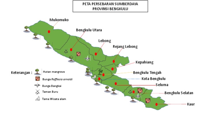 Peta Wisata Bengkulu