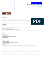 Surveying and Levelling, 1/e: Book Information Sheet Book Information Sheet