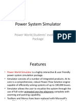 Power System Simulator: Power World, Students' Evaluation Package