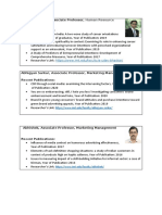 Research Profile Format